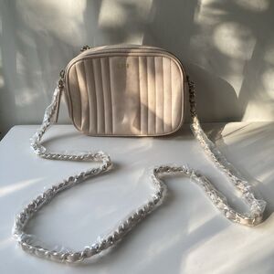 Mark And Graham The Quilted Crossbody Pink Leather Monogram LSH Bag Purse READ!